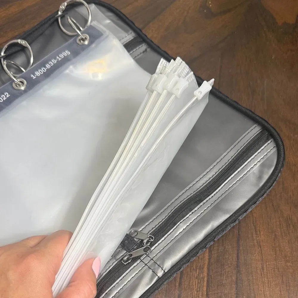 Hopkins Black and Clear Storage Binder